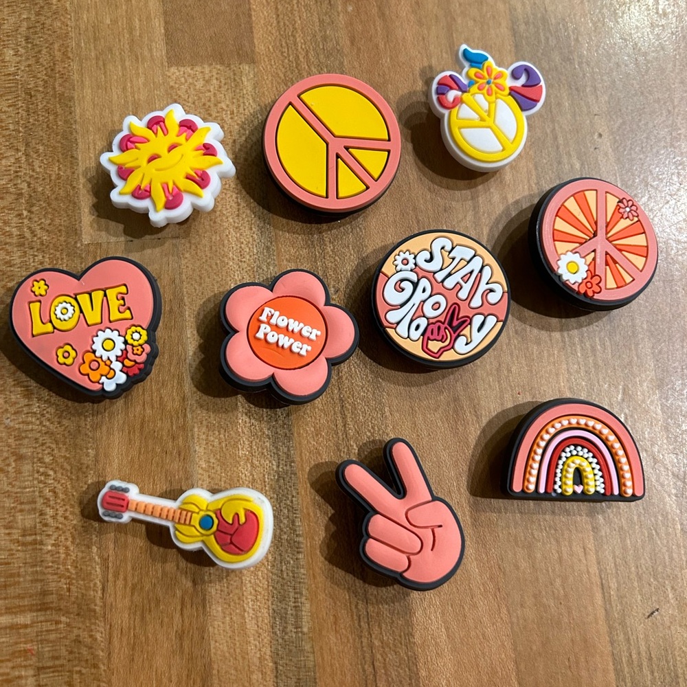 Retro Groovy Croc Jibbetts Croc Charms